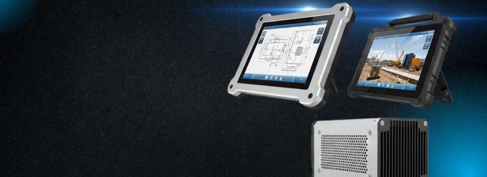 Industrial-grade portable computing systems combining mobility and durability for on-site operations and field applications.